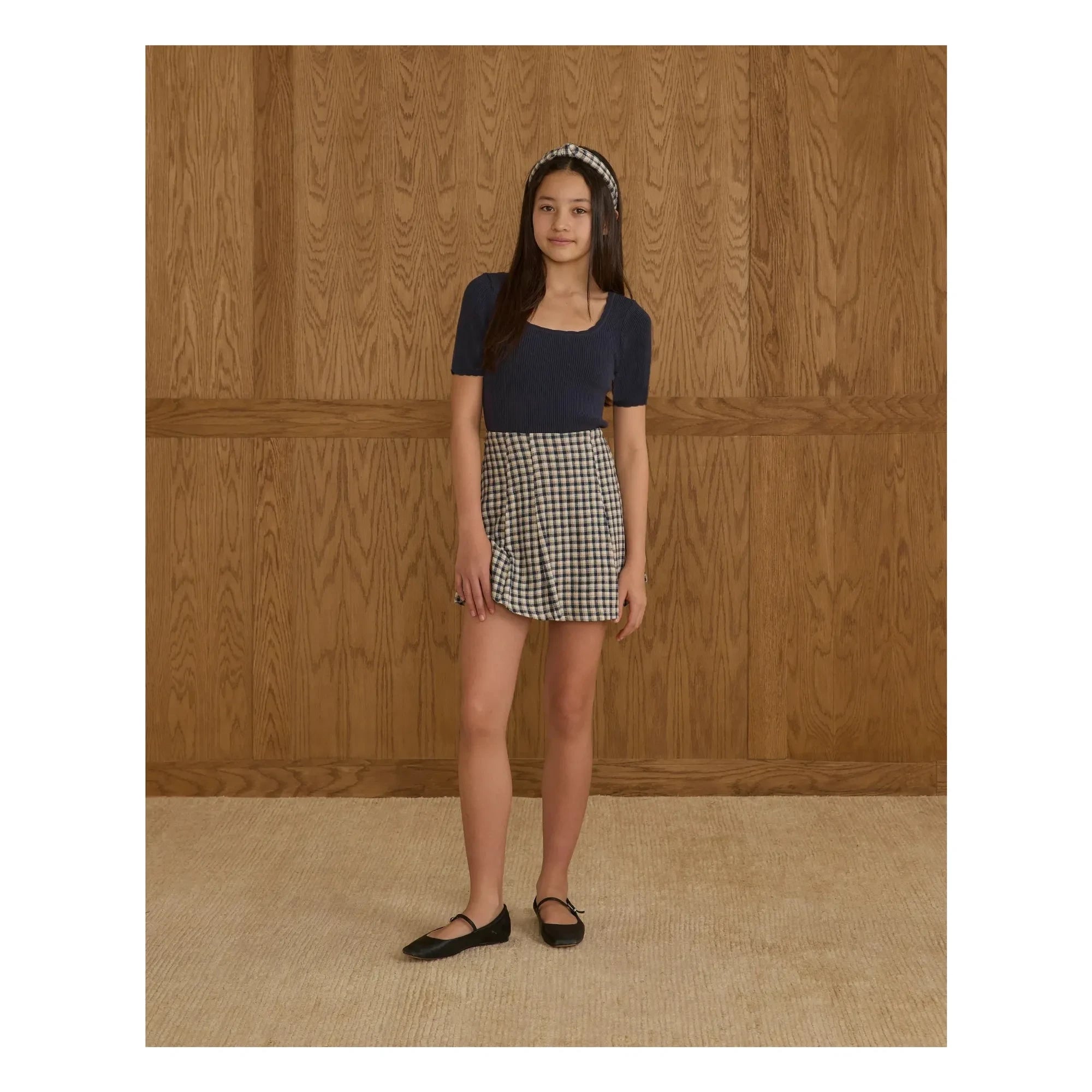 Rylee + Cru - Scallop T-shirt | Navy blue