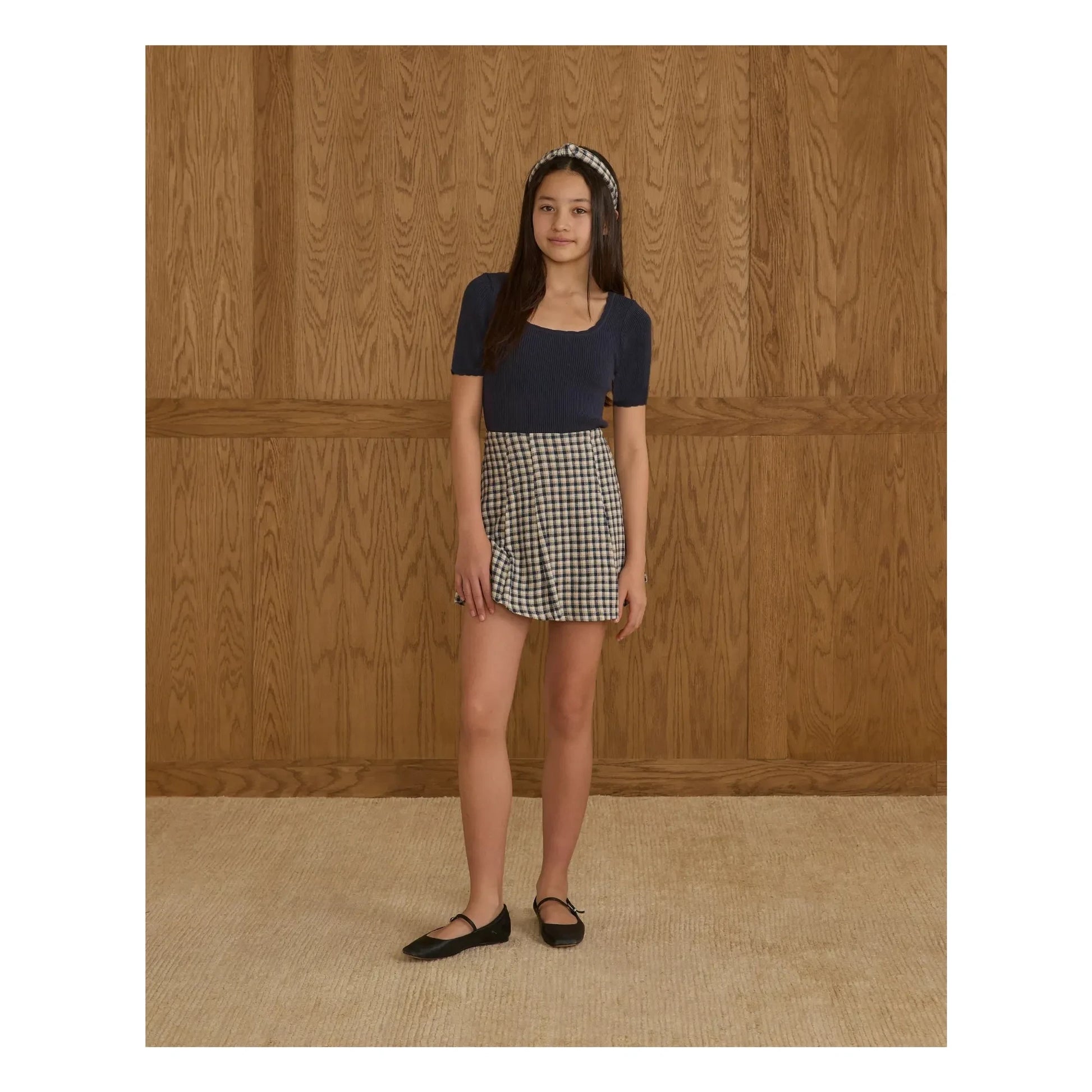 Rylee + Cru - Scallop T-shirt | Navy blue