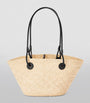 LOEWE Beige x Paula’s Ibiza Small Woven Anagram Basket Bag