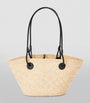 LOEWE Beige x Paula’s Ibiza Small Woven Anagram Basket Bag