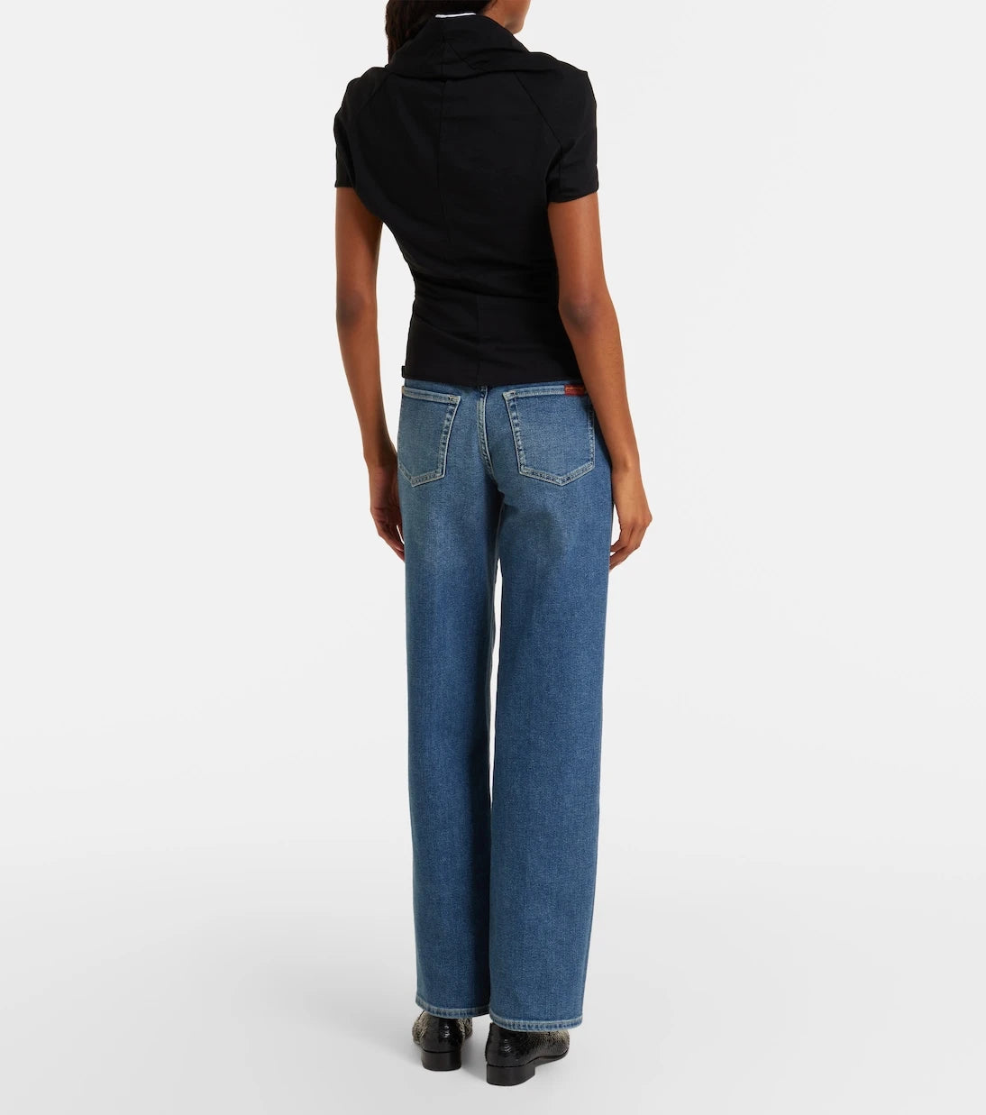 7 For All Mankind - بنطلون جينز بقصة مستقيمة "ستوفبايب"
