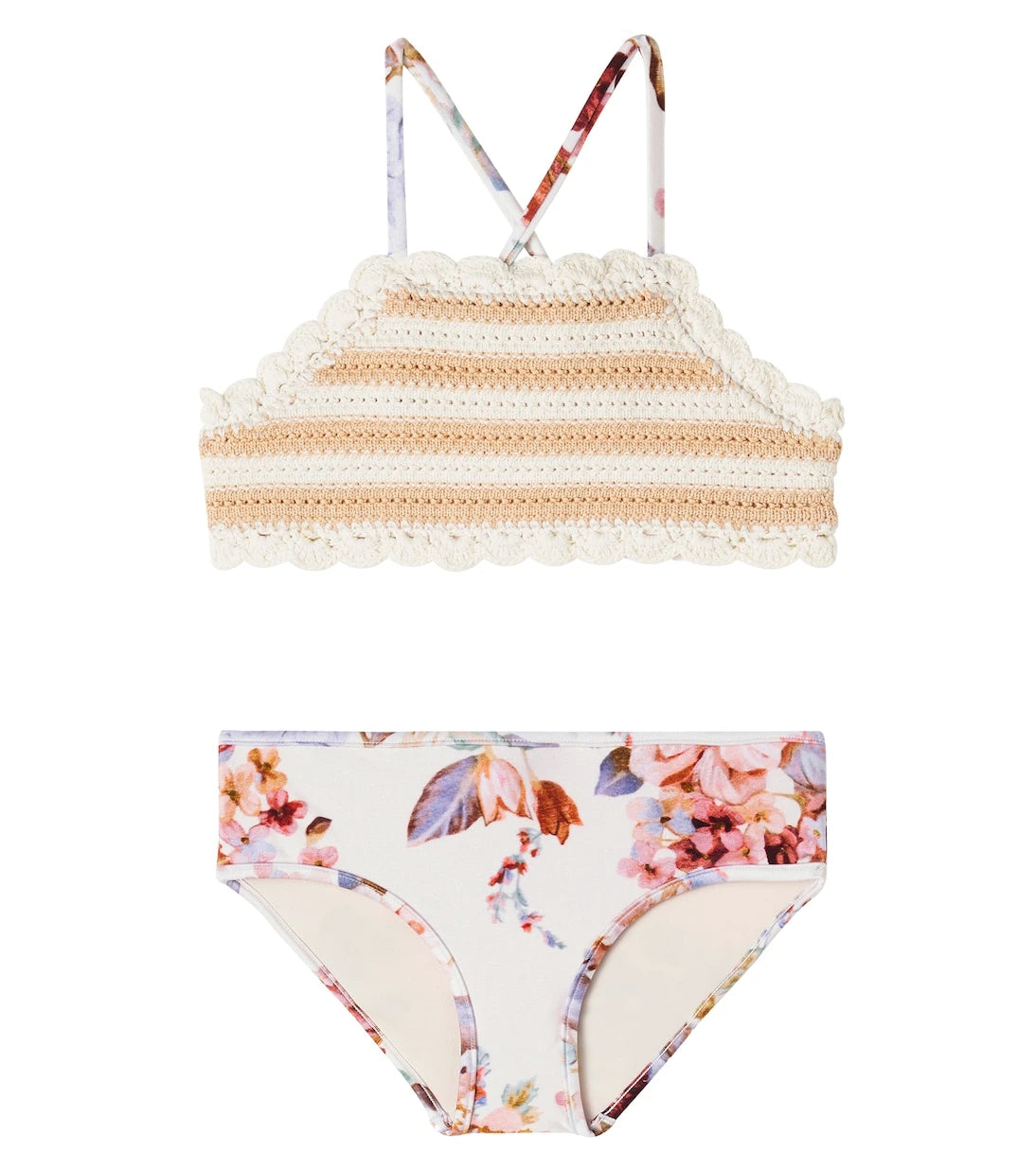 Zimmermann Kids - Awaken crochet floral bikini