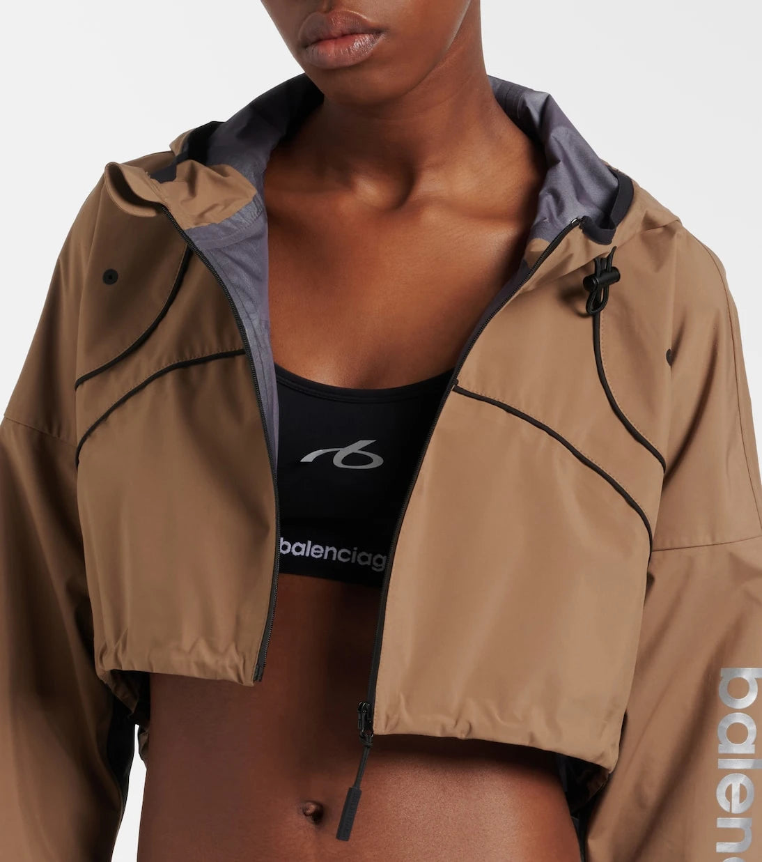 Balenciaga - Cropped taffeta jacket