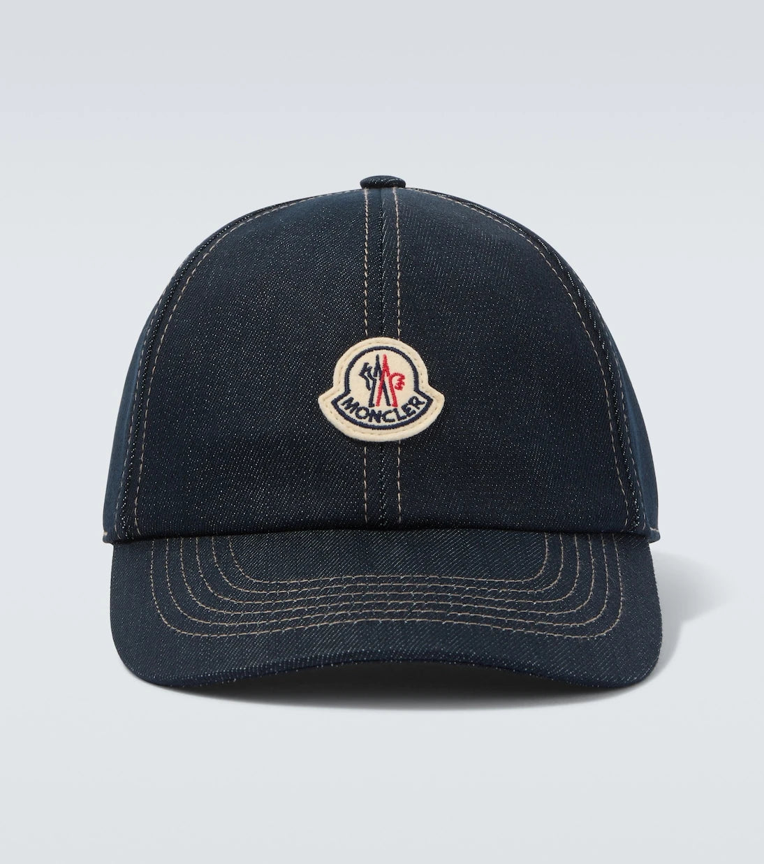 Moncler - Logo denim baseball cap