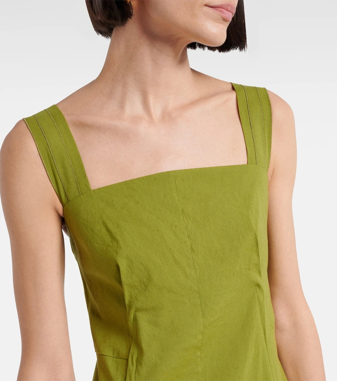 Vince - Linen-blend midi dress
