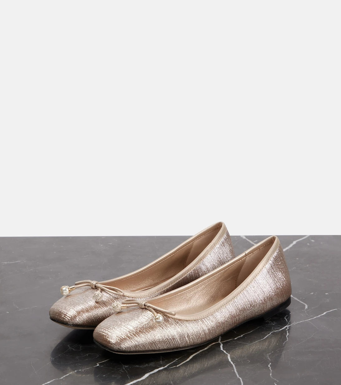 Jimmy Choo - Elme glitter ballet flats