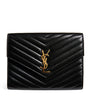 Saint Laurent Black Small Envelope Clutch Bag