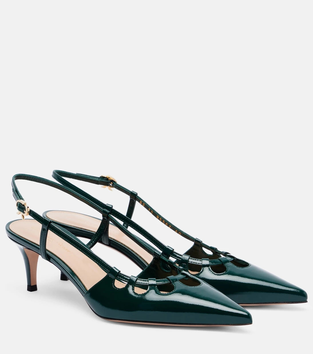 Gianvito Rossi - Eloise 55 leather slingback pumps