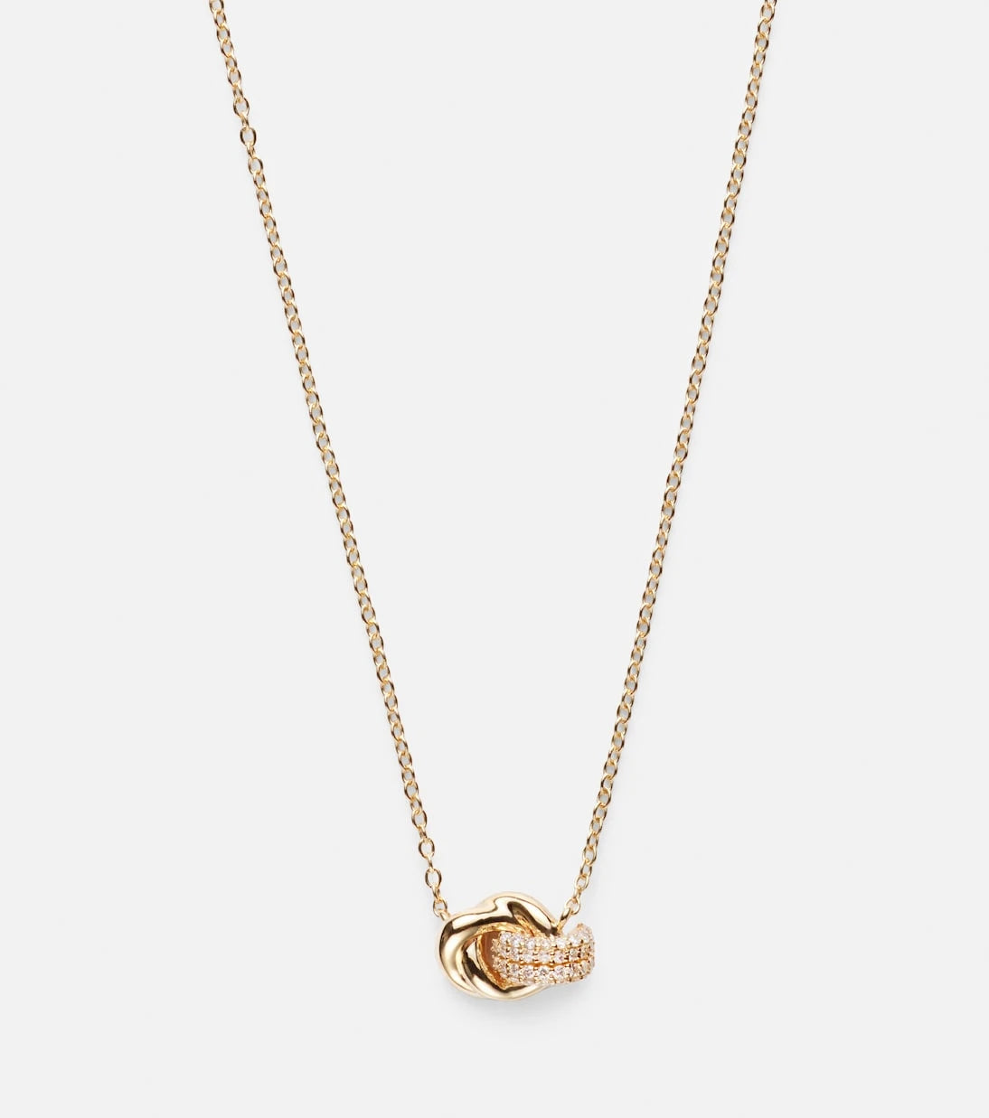 Stone and Strand - 14kt gold necklace with diamonds