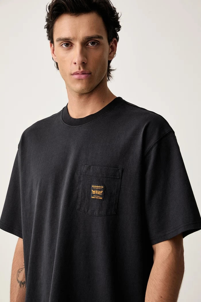 Levi's pamuklu erkek SS WORKWEAR PKT tişört