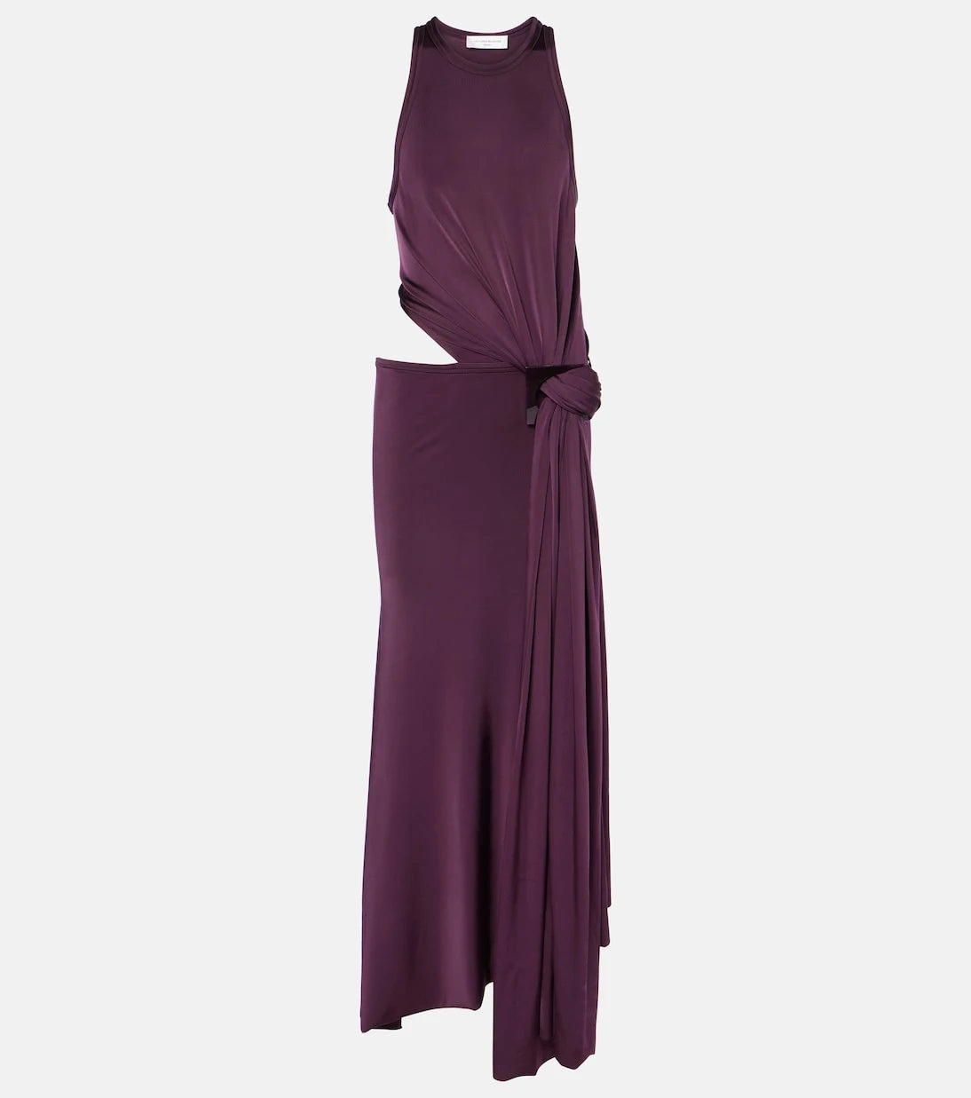 Victoria Beckham - Cutout draped jersey midi dress