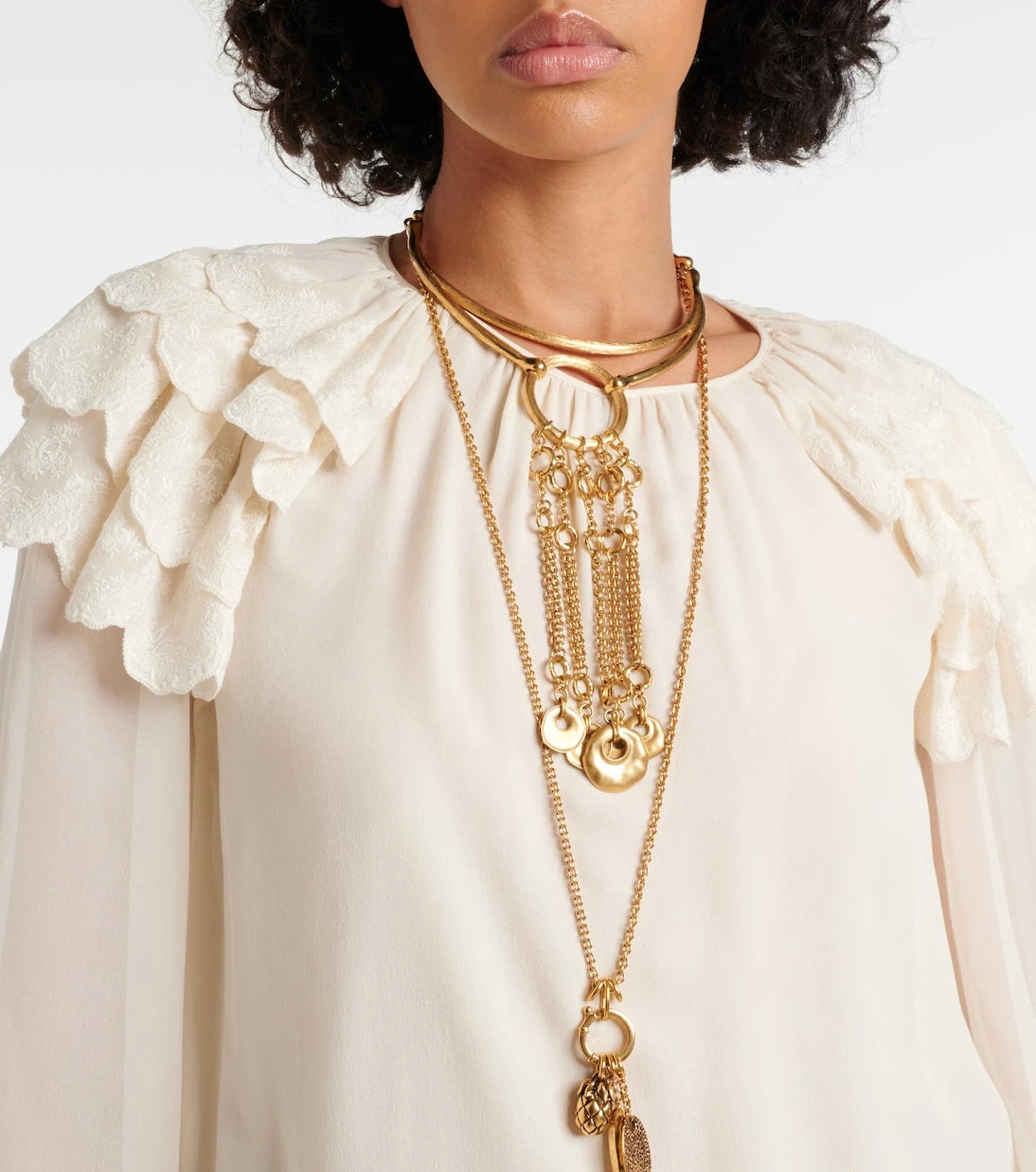 Chloé - Ruffled silk blouse