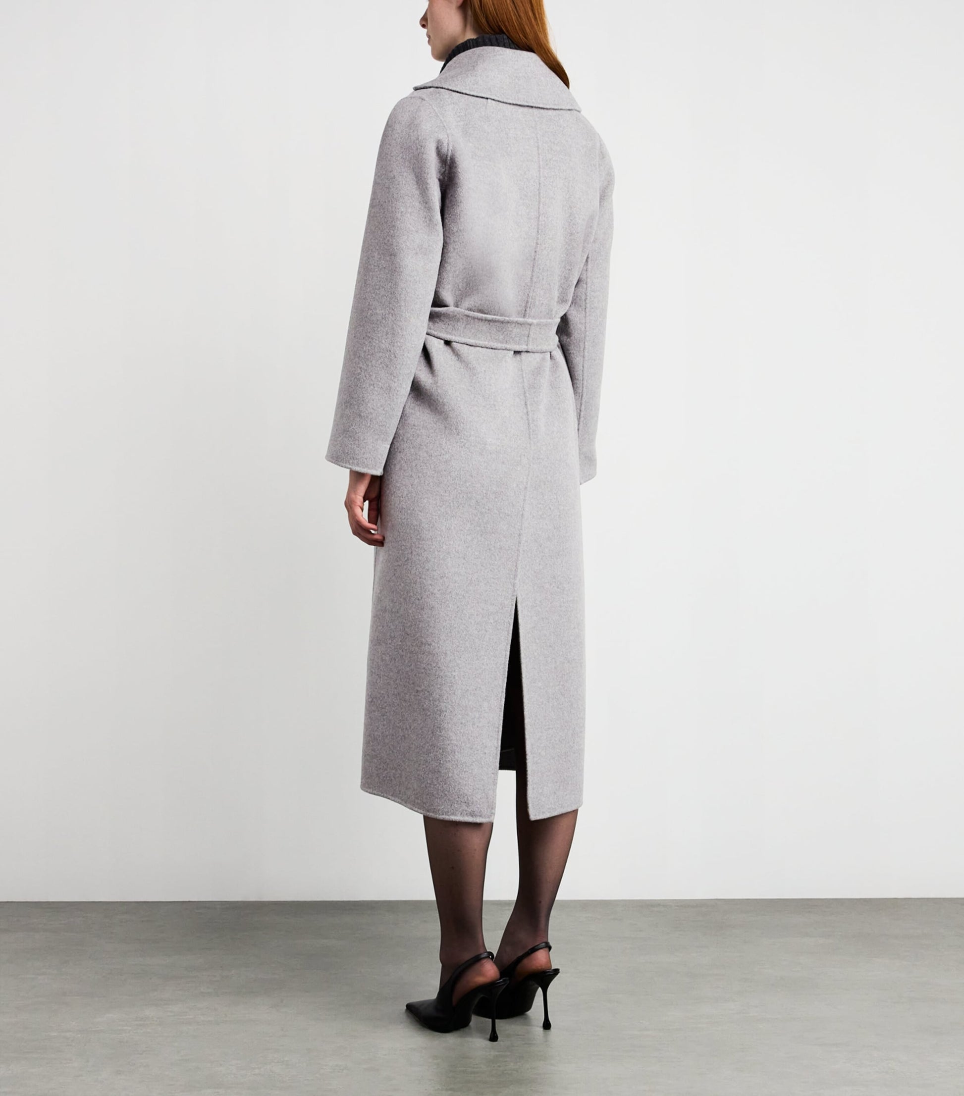 Grey Virgin Wool-Cashmere Coat