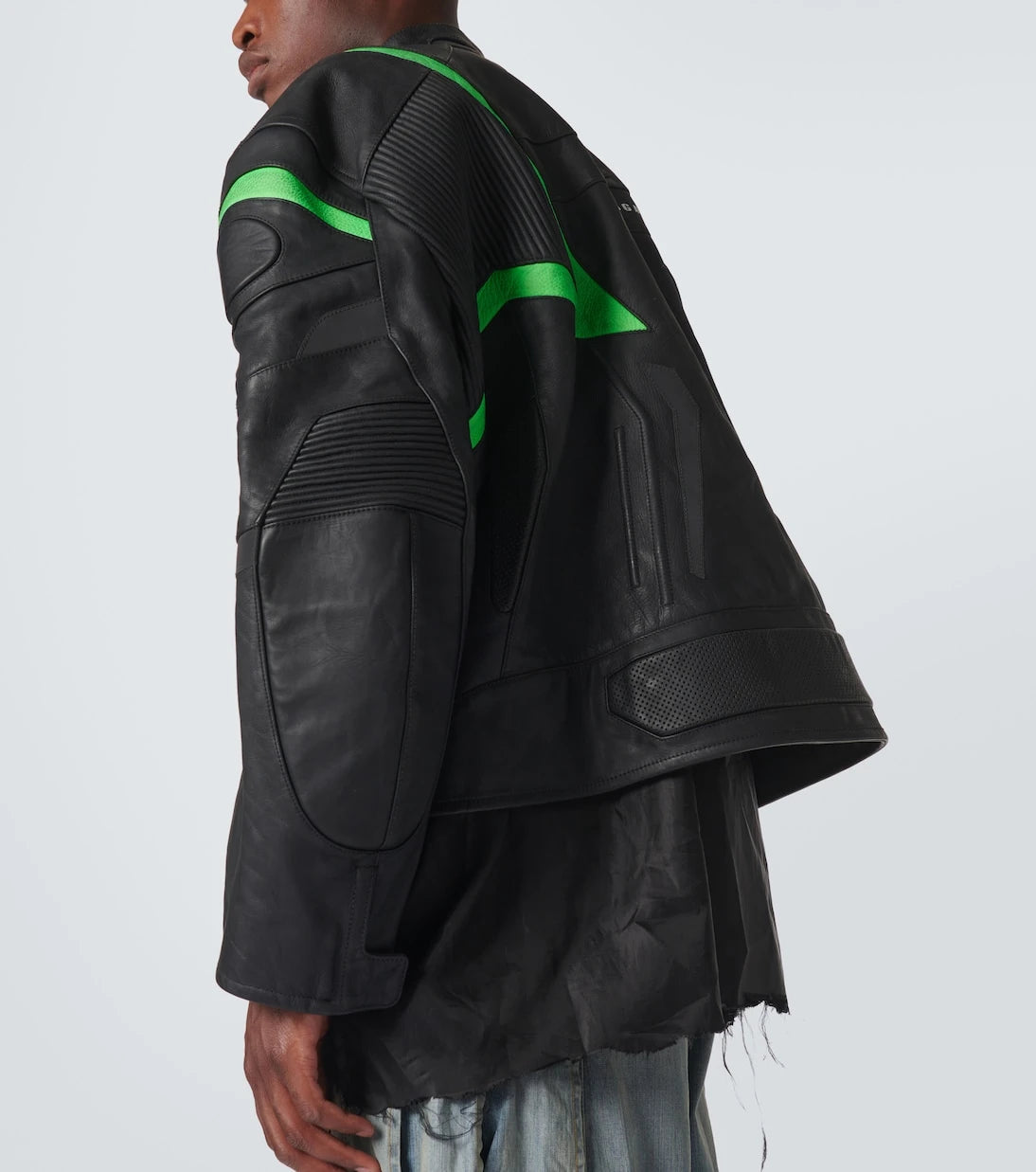 Balenciaga - Logo leather jacket