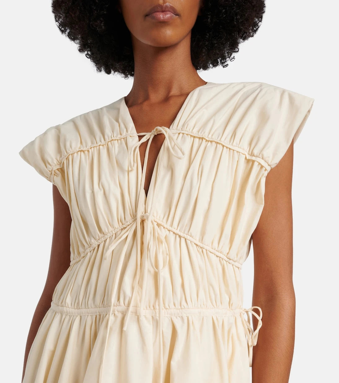 Tove - Ceres gathered cotton midi dress