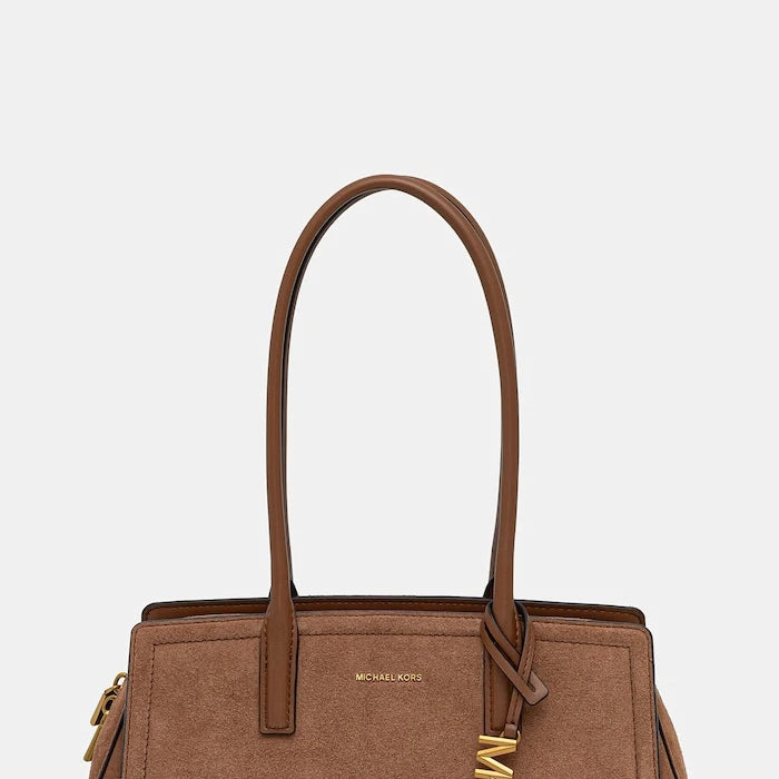MICHAEL Michael Kors LAILA süet kadın baget çanta