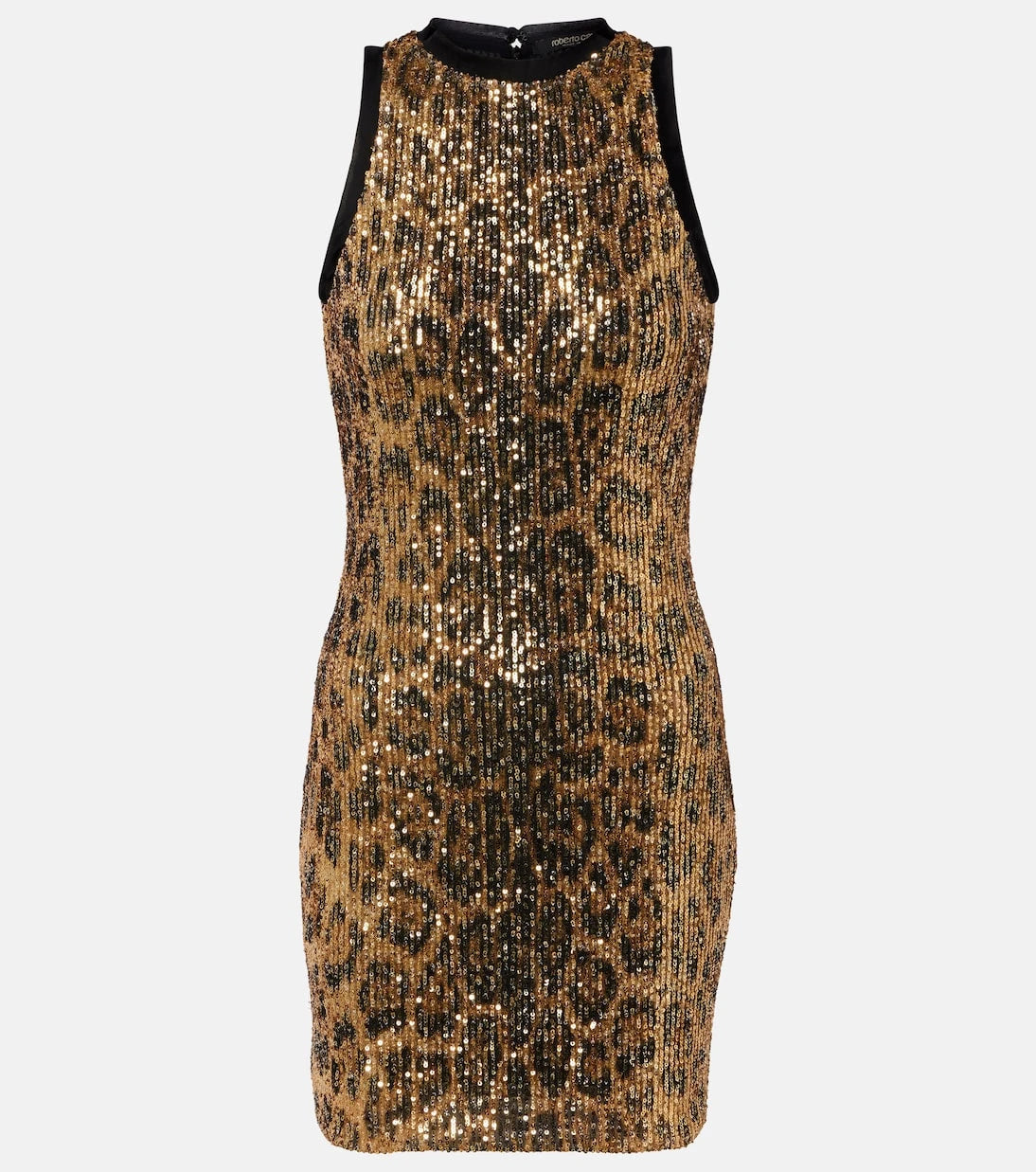 Roberto Cavalli - Sequined leopard-print minidress