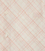 Burberry Pink Cotton Cropped Check Shirt