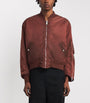 Red Military Bomber Jacket