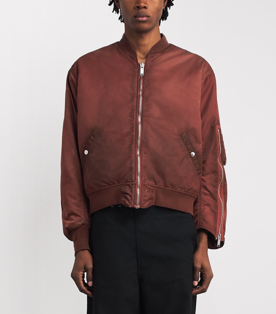Red Military Bomber Jacket