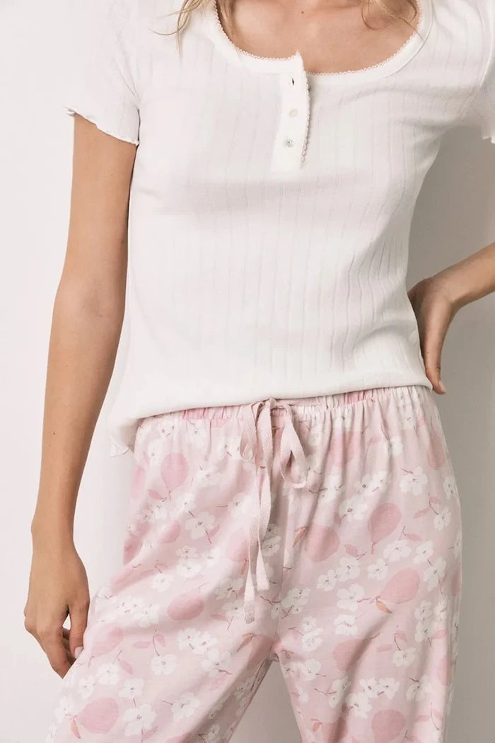 women'secret iki parçalı pamuklu kadın pijama seti