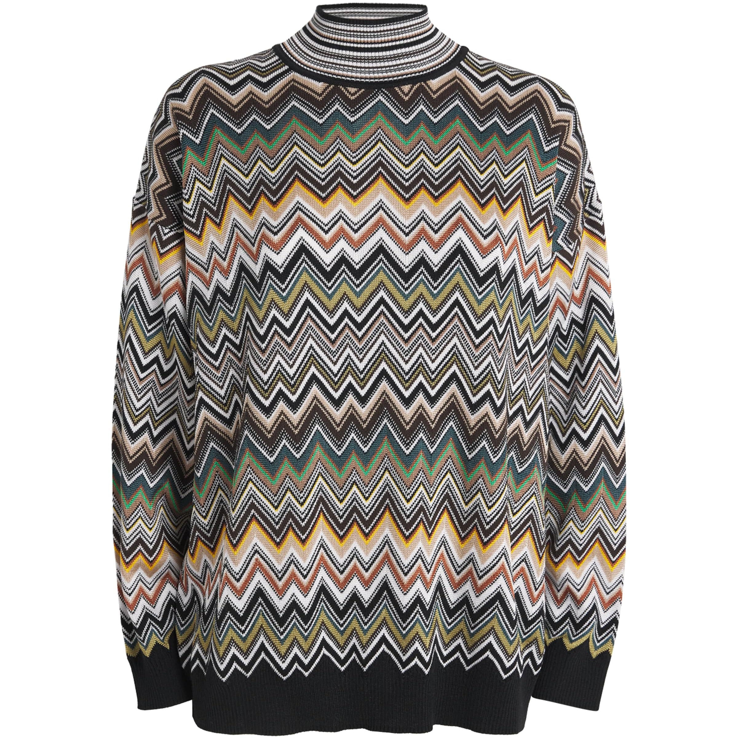 Missoni Multi Zigzag High-Neck Sweater