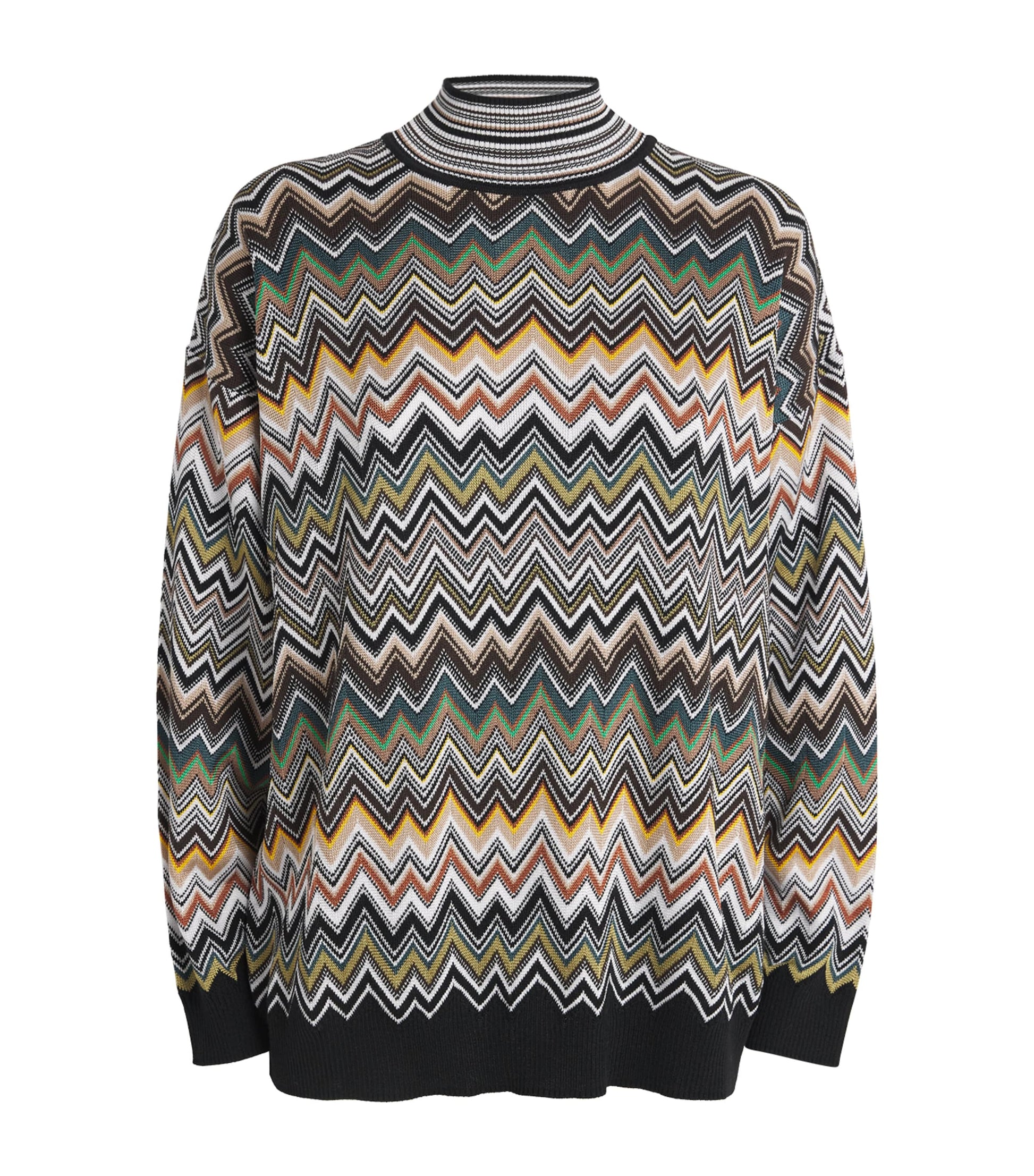 Missoni Multi Zigzag High-Neck Sweater