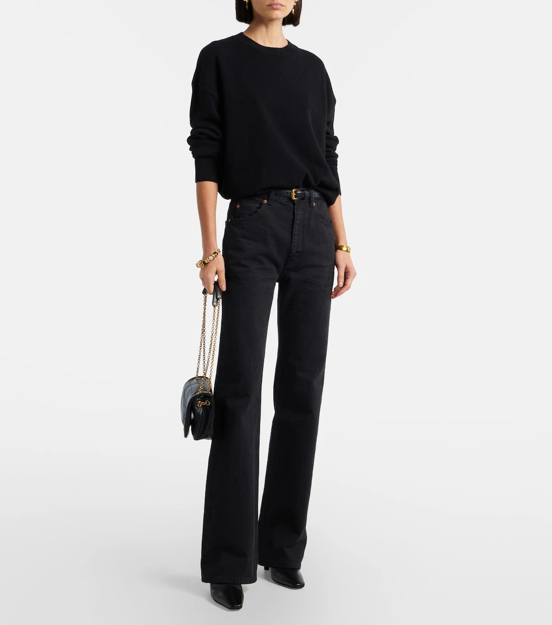 Saint Laurent - Jill 75 deri bilekte bot