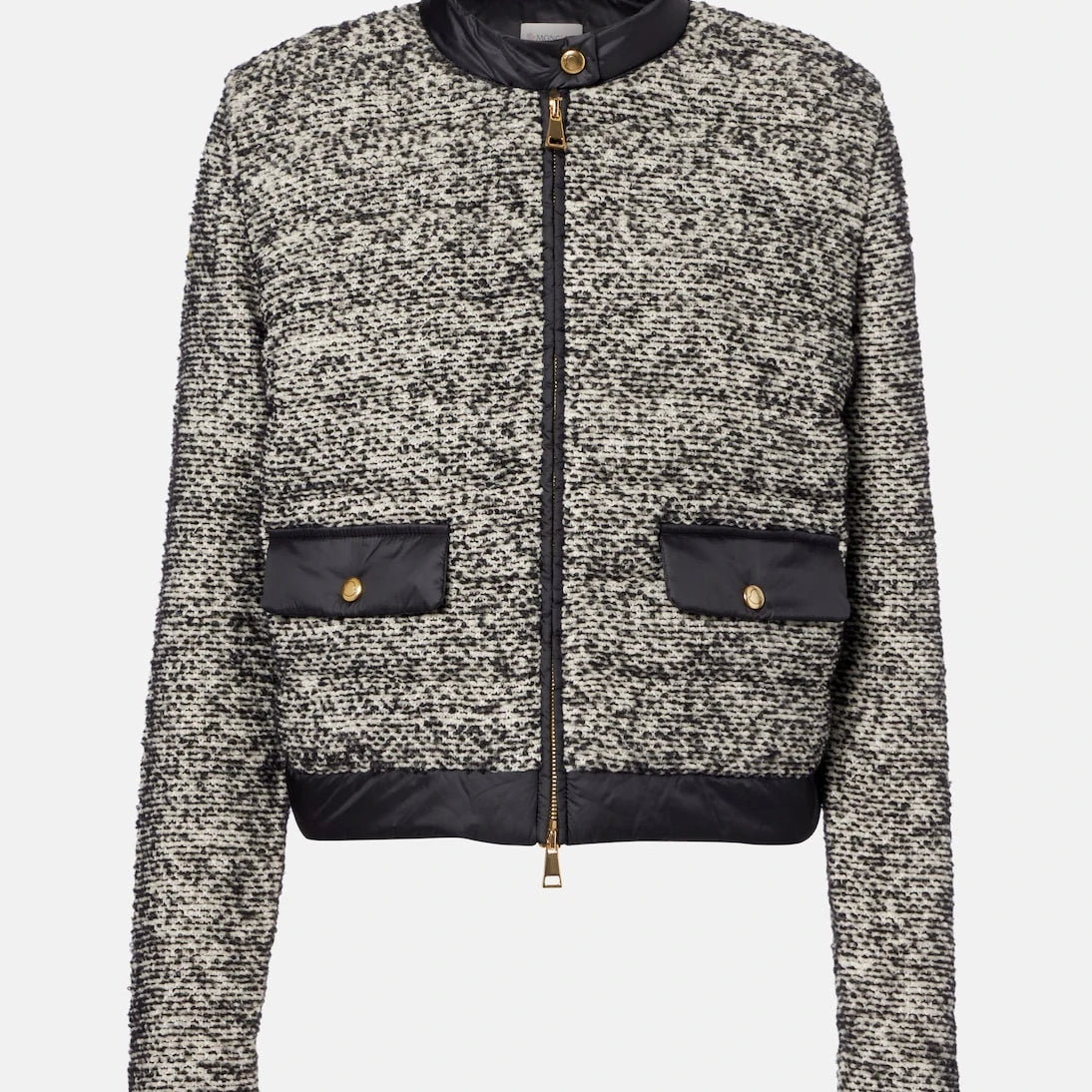 Moncler - Kuş tüyü panelli yün karışımı ceket