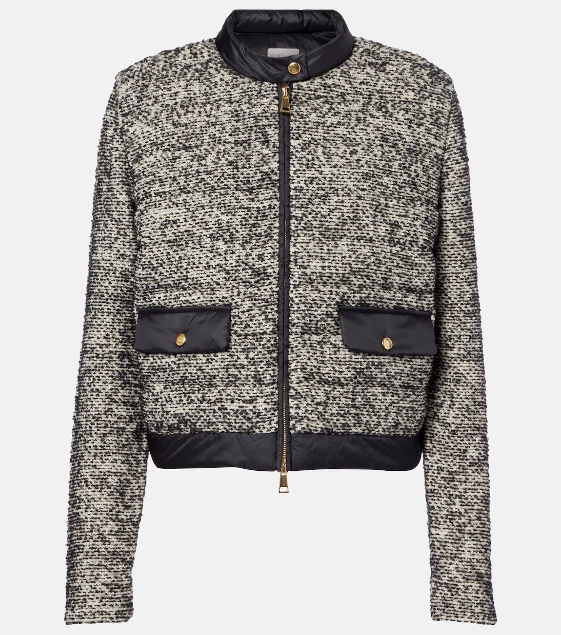 Moncler - Kuş tüyü panelli yün karışımı ceket