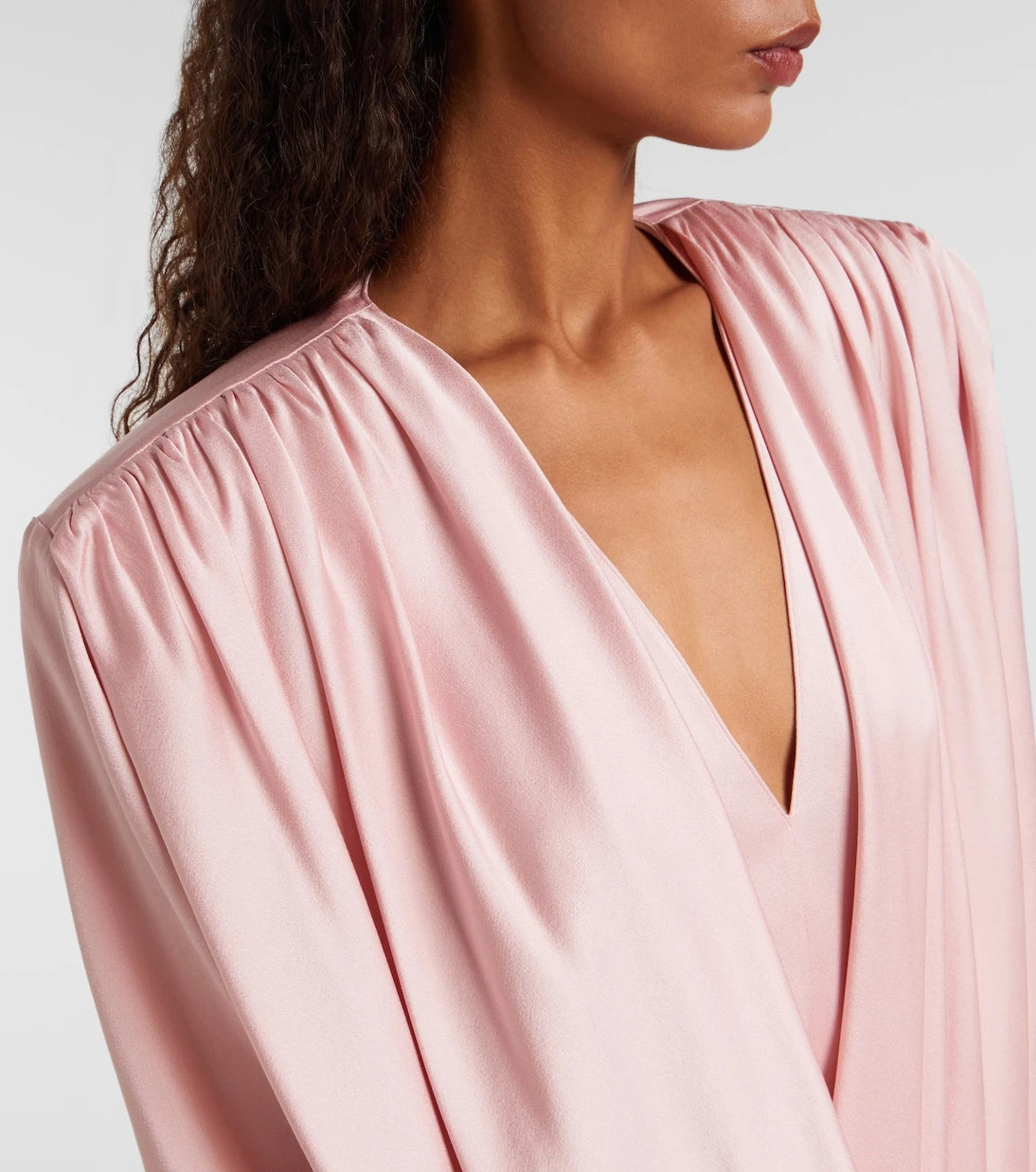 Stella McCartney - Draped crêpe satin minidress