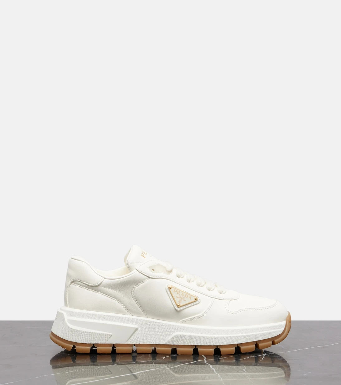 Prada - Leather sneakers