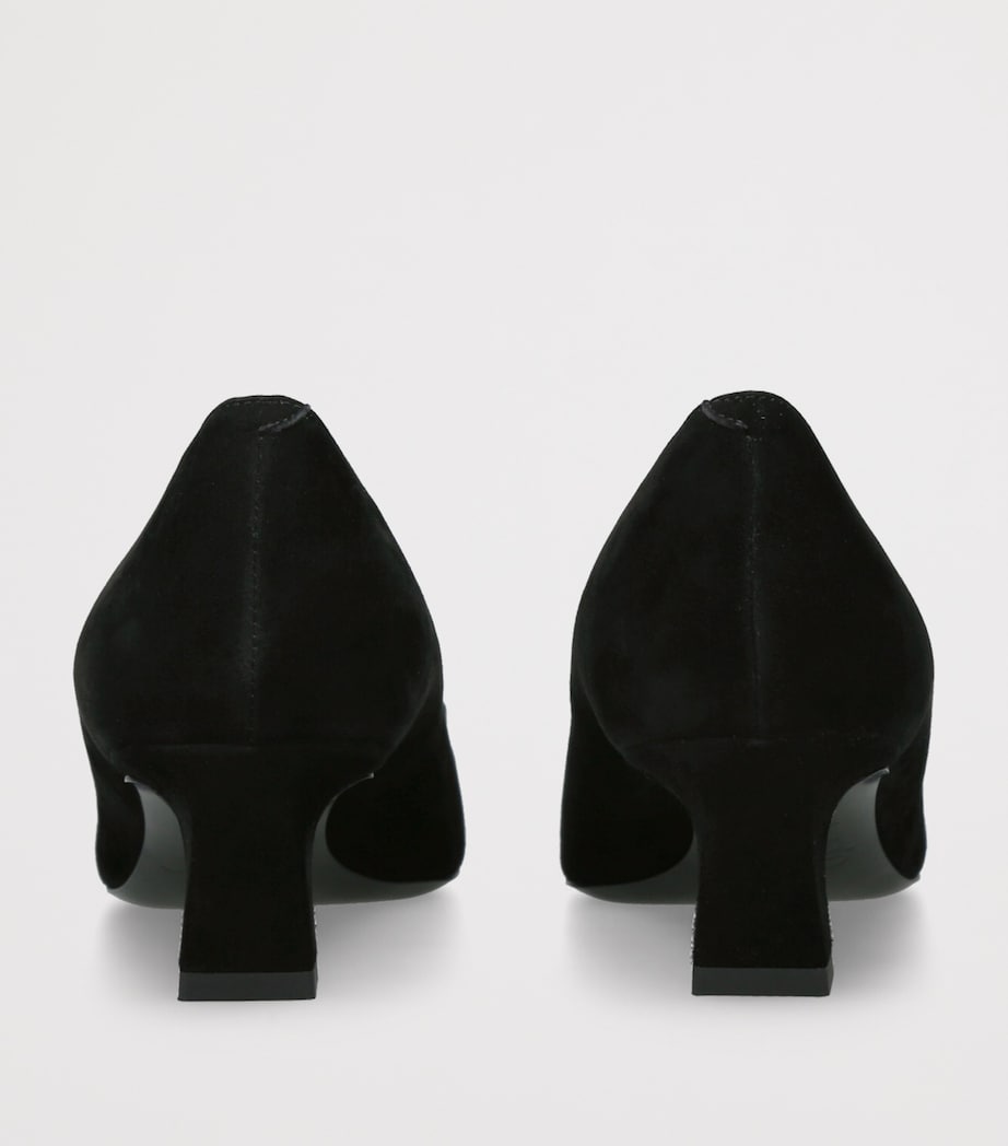 Roger Vivier Black Suede Belle Vivier Trompette Pumps 45