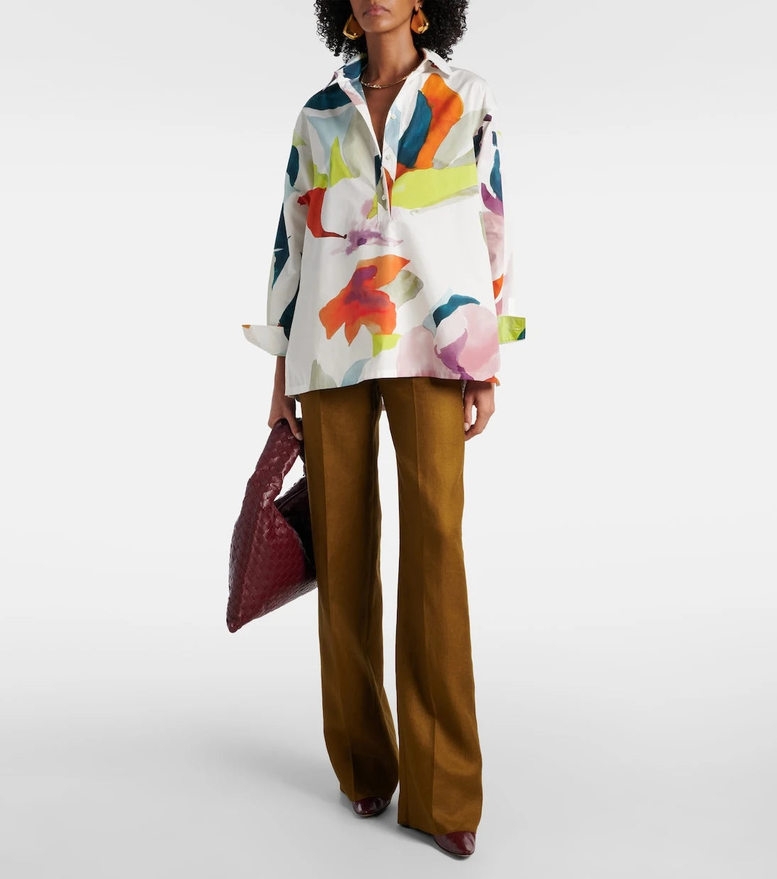 Max Mara - Verace baskılı pamuklu üst