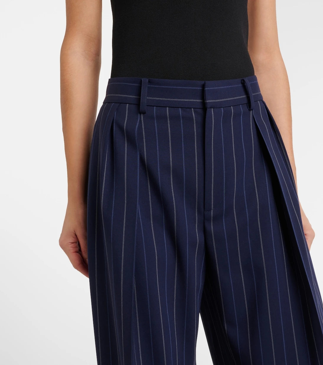 Ralph Lauren Collection - بنطال جودي واسع الساقين من الصوف