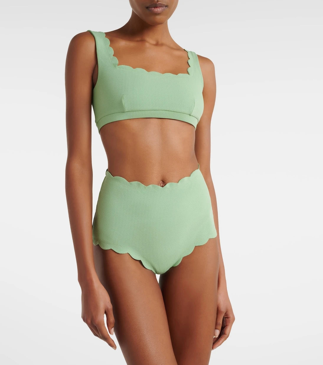 Marysia - Palm Springs scalloped bikini top