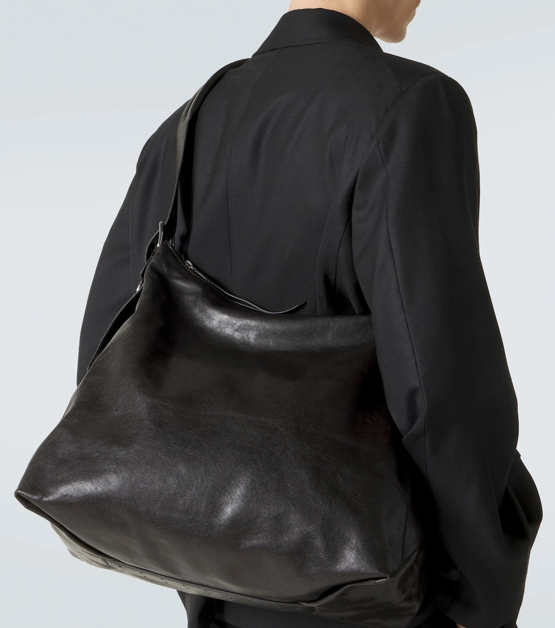 Lemaire - Belted leather shoulder bag