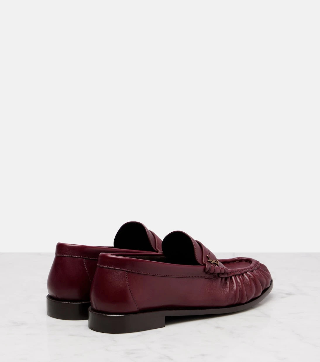 Saint Laurent - Le Loafer Cassandre leather penny loafers