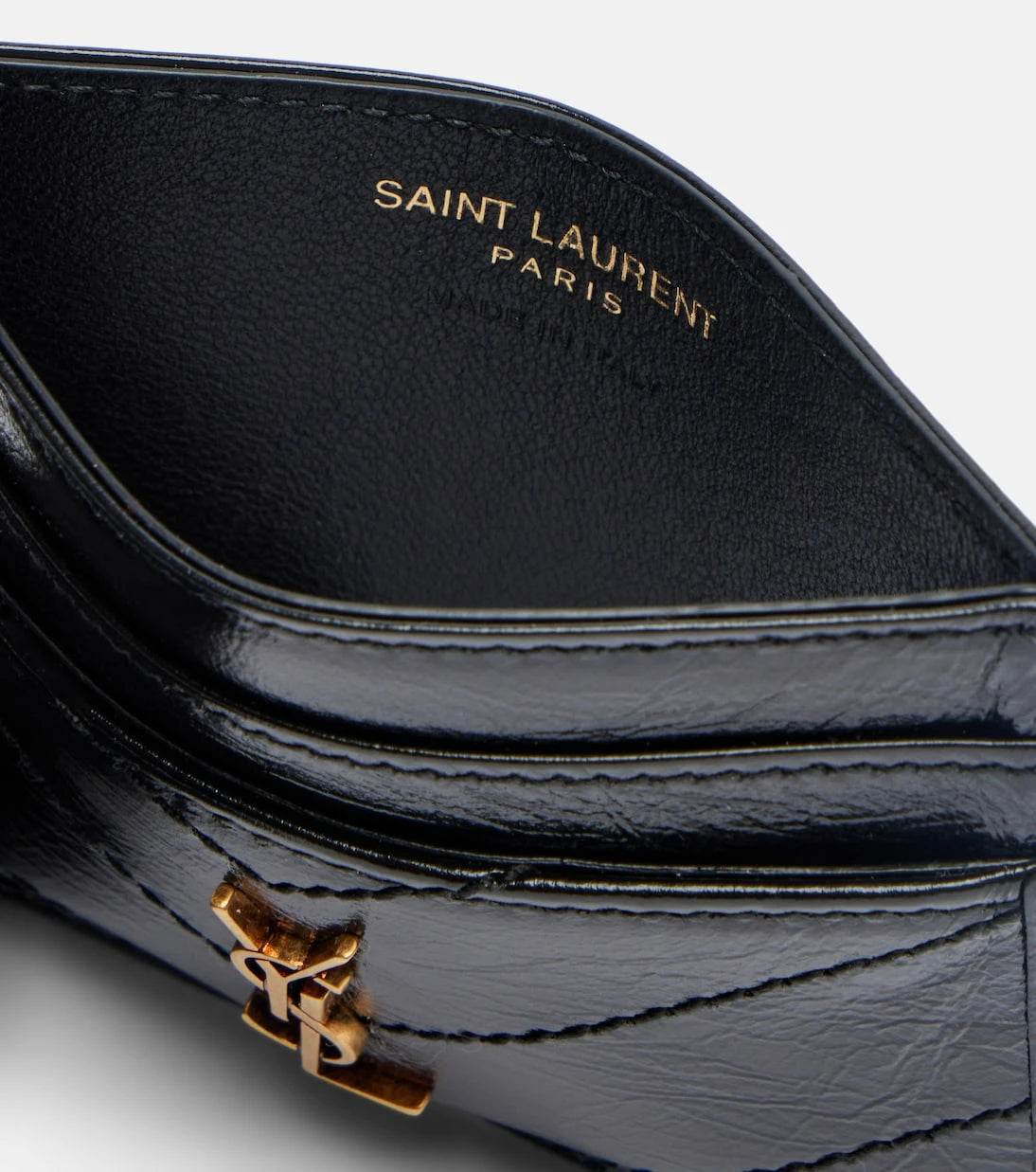 Saint Laurent – Niki Lackleder-Kartenhalter