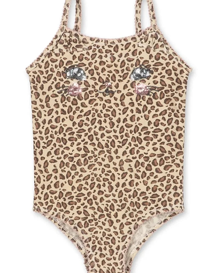 Konges Sløjd Çocuklar İçin Tam Mayo KITTY SWIMSUIT