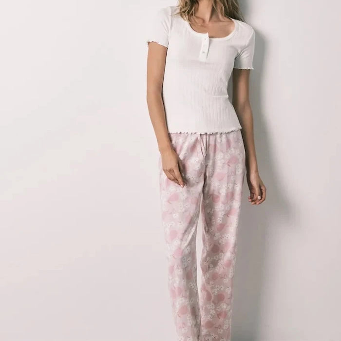 women'secret iki parçalı pamuklu kadın pijama seti