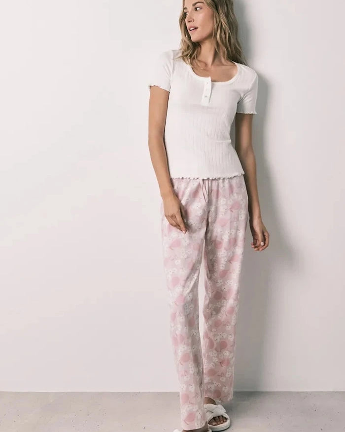 women'secret iki parçalı pamuklu kadın pijama seti