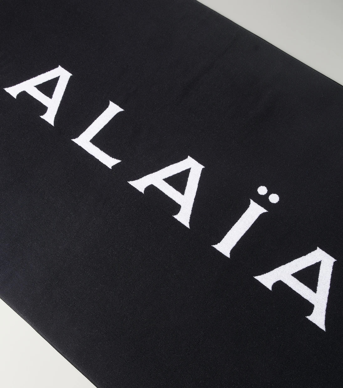 Alaïa - Logo jacquard cotton beach towel