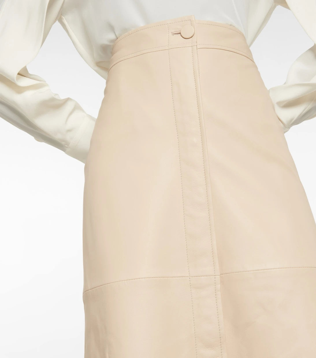 Joseph - Savana leather midi skirt