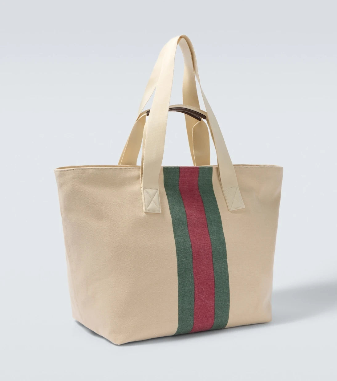 Gucci - Web Stripe canvas tote bag