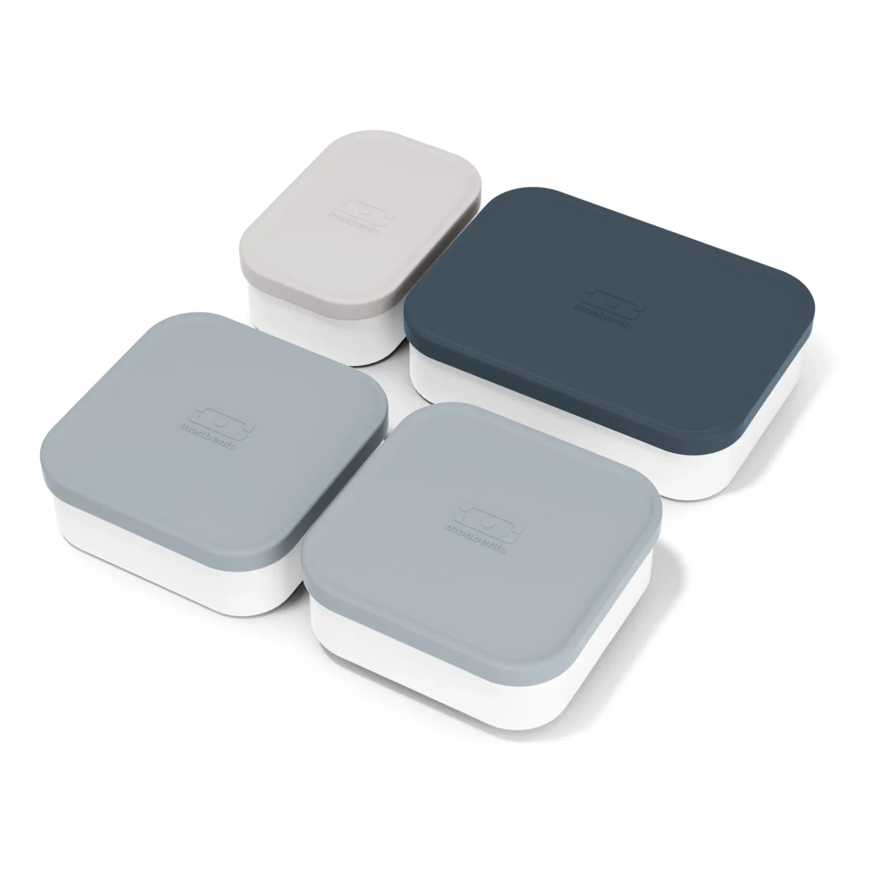 Monbento - MB Extra Compartment Boxes for Bento - Set of 4 | Grey