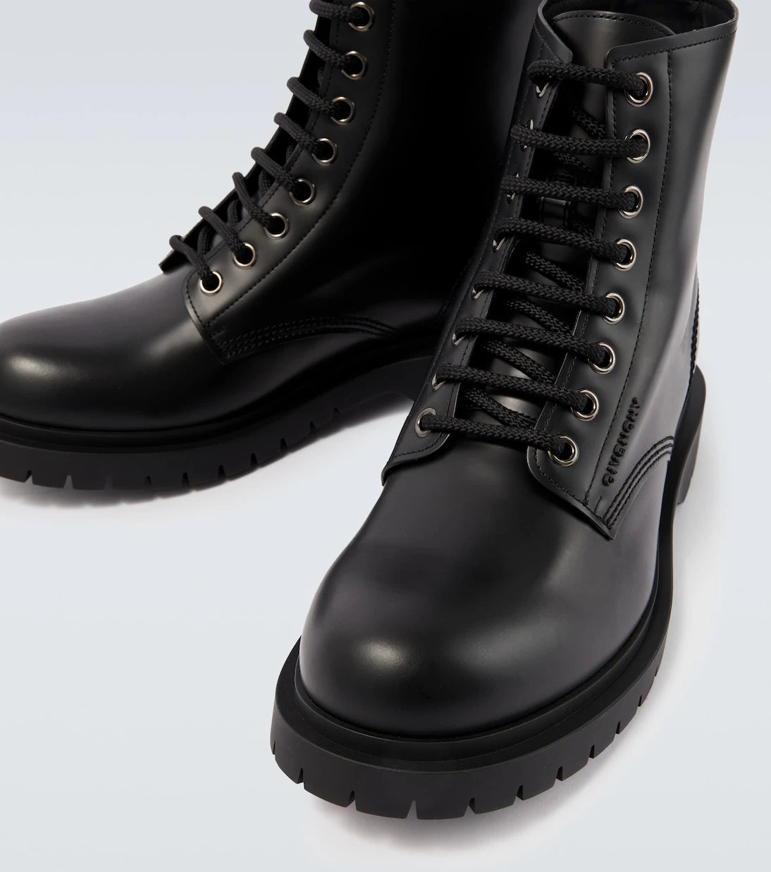 Givenchy - Leather lace-up boots