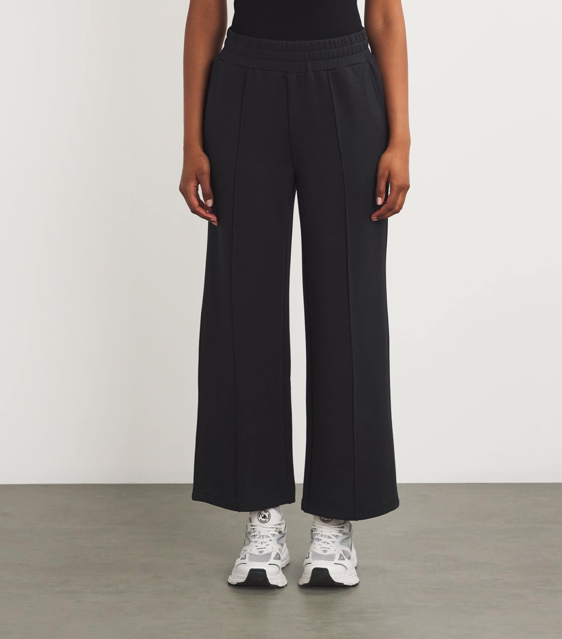 Varley Black FreeSoft Wide-Leg Sweatpants