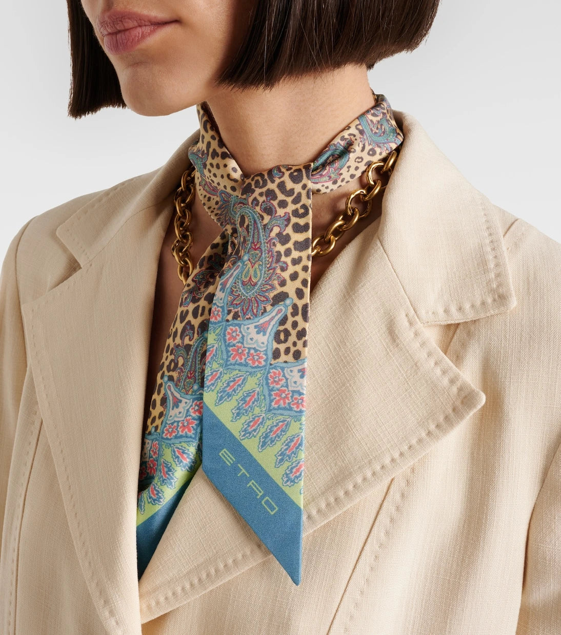 Etro - Paisley silk scarf