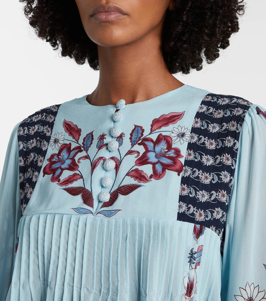 Farm Rio - Marcelle pleated blouse